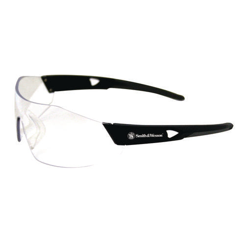 44 Magnum® Safety Glasses, Black Frame, Clear Lens, 12/box