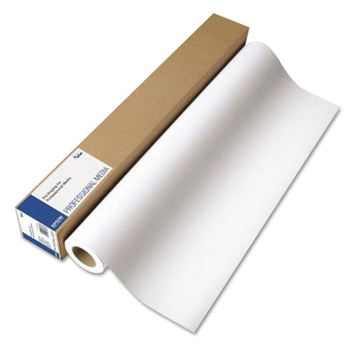 Exhibition Fiber Paper Roll, 12 Mil, 64" X 50 Ft, Glossy White