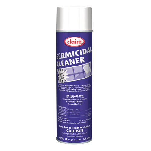 Germicidal Cleaner, Country Fresh Scent, 19 Oz Aerosol Spray, 12/carton