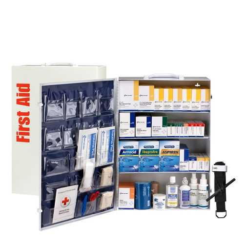 150 Person Ansi B 4 Shelf Cabinet, 1,462 Pieces, Metal Case