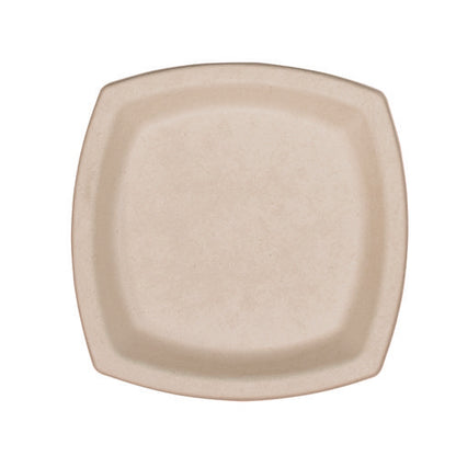 Compostable Fiber Dinnerware, Proplanet Seal, Plate, 6.7 X 6.7, Tan, 1,000/carton