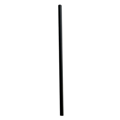 Giant Straws, 7.75", Polypropylene, Black, 1,500/carton