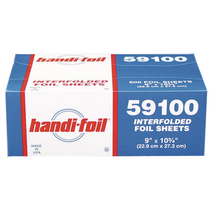 Interfolded Foil Sheets, 55 Gauge, 9 X 10.75, 500 Sheets/box, 6 Boxes/carton