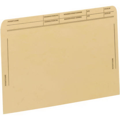 Patient File Pocket, Letter Size, Tan, 50/box