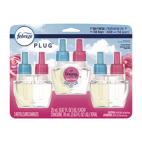 Plug Air Freshener Refills, Downy April Fresh, 0.87 Oz