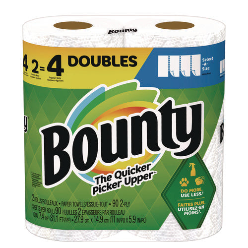 Select-a-size Kitchen Roll Paper Towels, 2-ply, 5.9 X 11, 90 Sheets/roll, 2 Double Rolls/pack