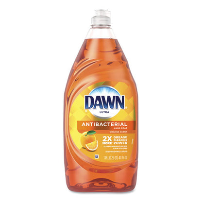 Ultra Antibacterial Dishwashing Liquid, Orange, 40 Oz Bottle