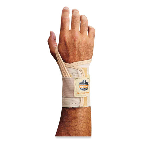 Proflex 4000 Single Strap Wrist Support, Large, Fits Left Hand, Tan