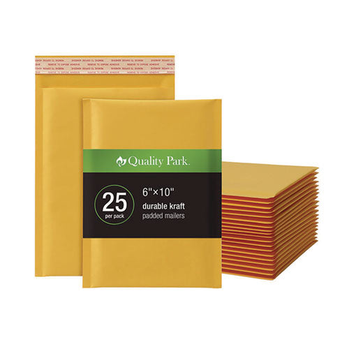 Kraft Bubble Mailers, #0, Barrier Bubble Cushion, Redi-seal Adhesive Closure, 6 X 9, Brown Kraft, 25/pack