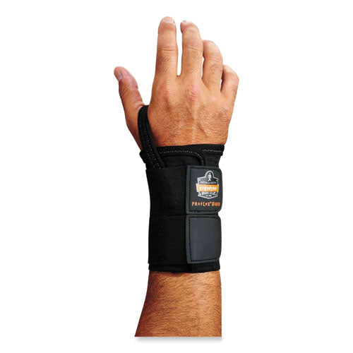 Proflex 4010 Double Strap Wrist Support, Small, Fits Right Hand, Black