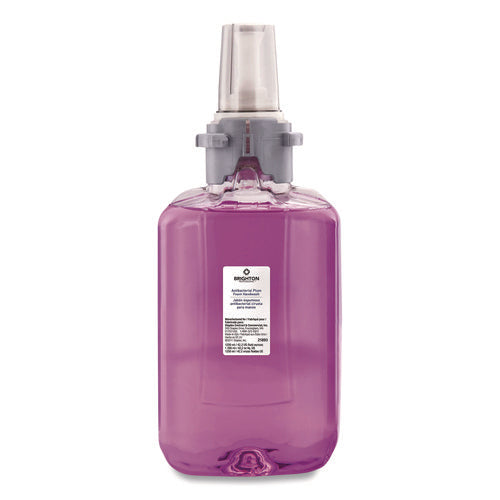 Antibacterial Foaming Hand Soap Refill For Adx-12 Dispensers, Plum Scent, 1,250 Ml, 3/carton