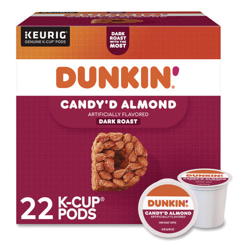 Candy'd Almond Coffee K-cups, 0.35 Oz, 22/box