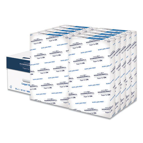 Copy Plus Print Paper, 92 Bright, 20 Lb, 8.5 X 14, White, 500 Sheets/ream, 10 Reams/carton