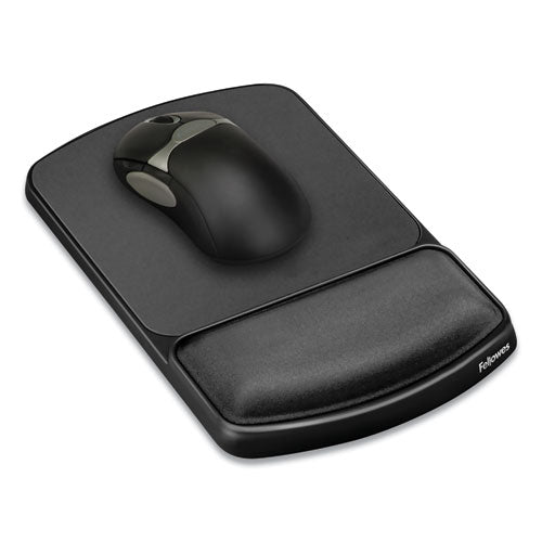 Gel Mouse Pad With Wrist Rest, 6.25 X 10.12, Graphite/platinum