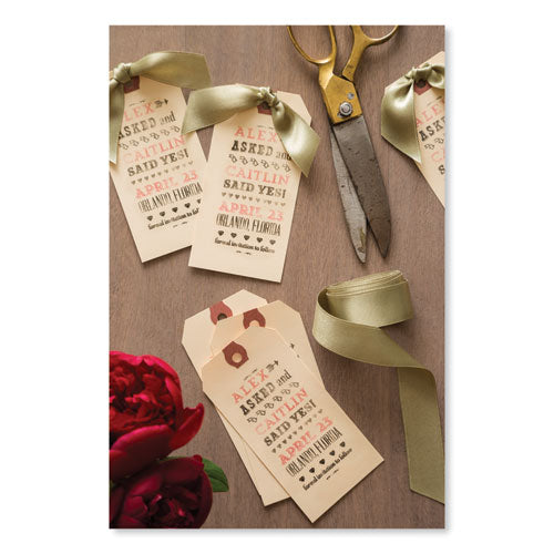 Double Wired Shipping Tags, 11.5 Pt Stock, 2.75 X 1.38, Manila, 1,000/box