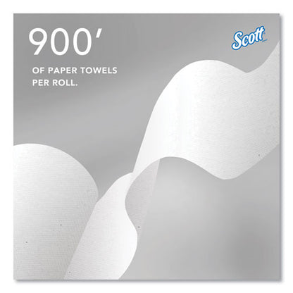 Pro Hard Roll Paper Towels With Absorbency Pockets, For Scott Pro Dispenser, Blue Core Only, 1-ply, 7.5" X 900 Ft, 6 Rolls/ct