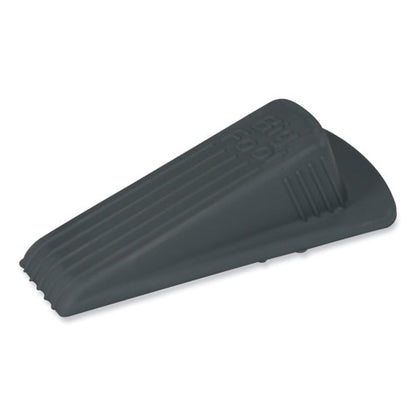 Big Foot Doorstop, No Slip Rubber Wedge, 2.25w X 4.75d X 1.25h, Gray