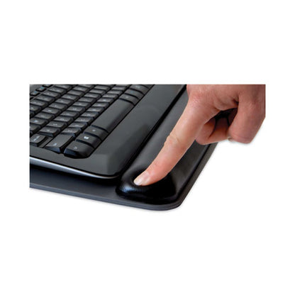 Antimicrobial Gel Mouse Pad/keyboard Wrist Rest Platform, 25.5 X 10.6, Black/silver