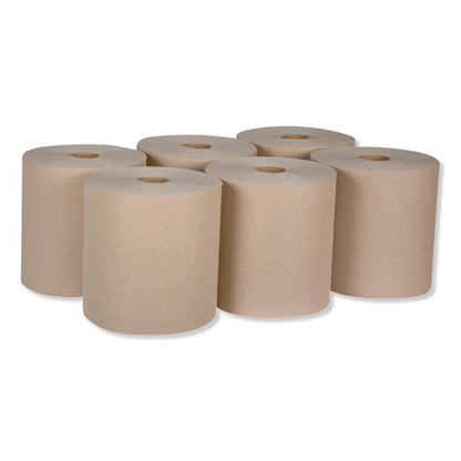 Universal Hardwound Roll Towel, 1-ply, 7.88" X 800 Ft, Natural, 6/carton