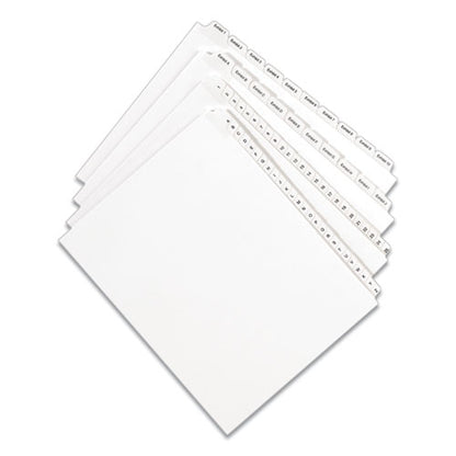 Preprinted Legal Exhibit Side Tab Index Dividers, Allstate Style, 25-tab, 126 To 150, 11 X 8.5, White, 1 Set, (1706)