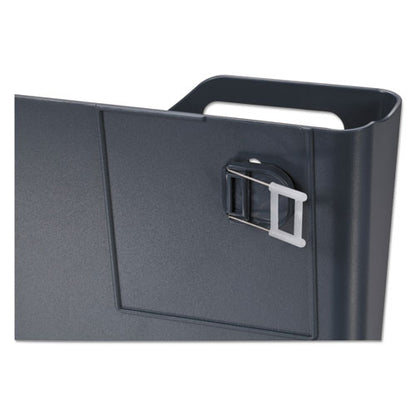 Verticalmate Cubicle Wall File Pocket, Plastic, Letter Size, 11.5" X 2" X 9", Slate Gray