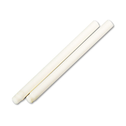 Clic Eraser Refills For Pentel Clic Erasers, Cylindrical Rod, White, 2/pack