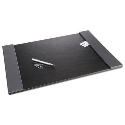 Monticello Desk Pad, With Fold-out Sides, 24 X 19, Black