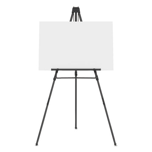 Aluminum Heavy-duty Display Easel, 38" To 66" High, Aluminum, Black