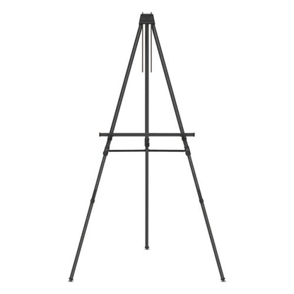 Aluminum Heavy-duty Display Easel, 38" To 66" High, Aluminum, Black