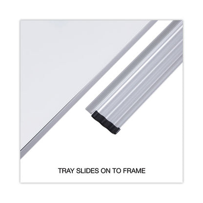 Magnetic Steel Dry Erase Marker Board, 36 X 24, White Surface, Aluminum/plastic Frame