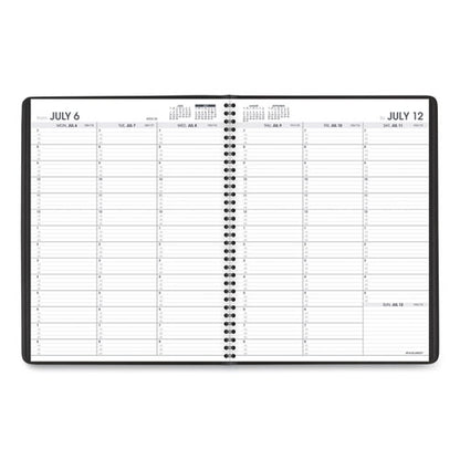 Weekly Appointment Book, 11 X 8.25, Black Cover, 14-month (july To Aug): 2023 To 2024