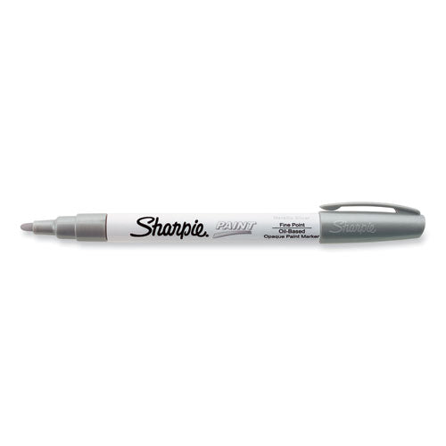 Permanent Paint Marker, Fine Bullet Tip, Silver