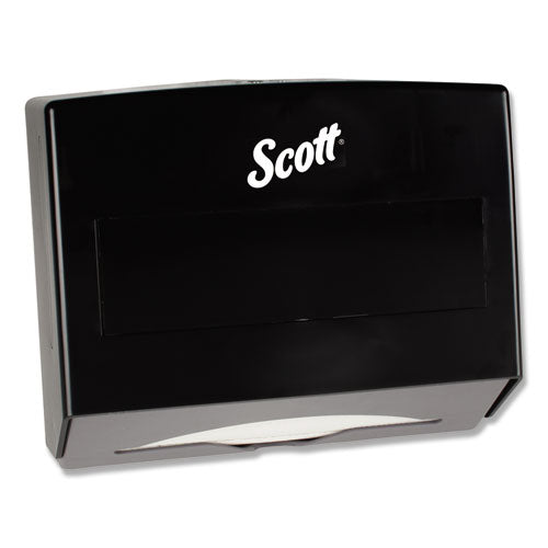 Scottfold Folded Towel Dispenser, 10.75 X 4.75 X 9, Black