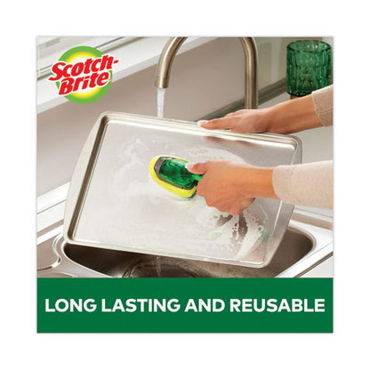 Soap-dispensing Dishwand Sponge Refills, 2.9 X 2.2, Green, 2/pack