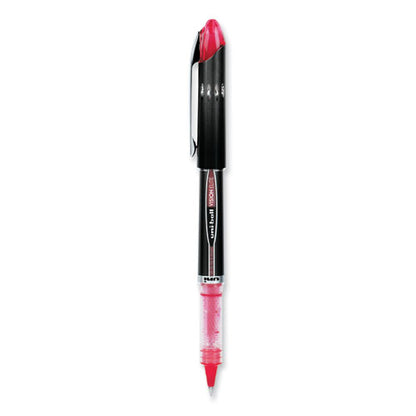 Vision Elite Hybrid Gel Pen, Stick, Extra-fine 0.5 Mm, Red Ink, Black/red/clear Barrel