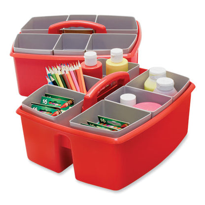 Large Caddy With Sorting Cups, Red, 2/carton