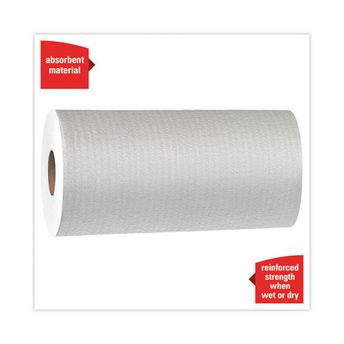 General Clean X60 Cloths, Small Roll, 9.8 X 13.4, White, 130/roll, 12 Rolls/carton