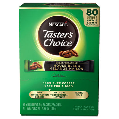 Taster's Choice Stick Pack, Decaf, 0.06oz, 80/box