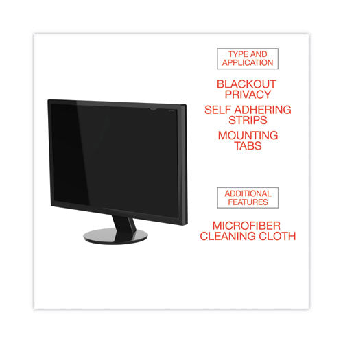 Blackout Privacy Filter For 19" Widescreen Flat Panel Monitor, 16:10 Aspect Ratio