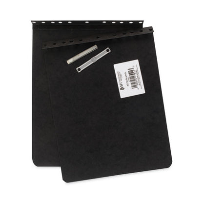 Presstex Report Cover With Tyvek Reinforced Hinge, Top Bound, Two-piece Prong Fastener, 2" Capacity, 8.5 X 11, Black/black