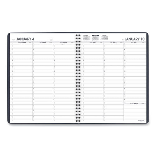 Weekly Appointment Book, 11 X 8.25, Navy Cover, 13-month (jan To Jan): 2024 To 2025