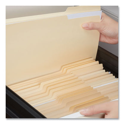 Top Tab File Folders, 1/3-cut Tabs: Assorted, Letter Size, 0.75" Expansion, Manila, 50/box