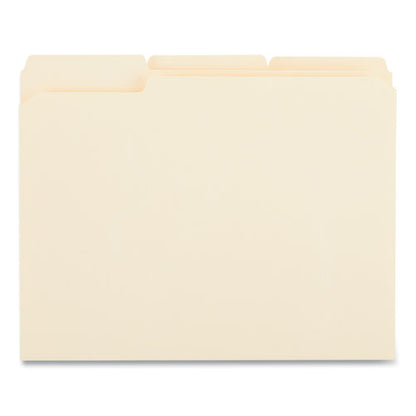 Top Tab File Folders, 1/3-cut Tabs: Assorted, Letter Size, 0.75" Expansion, Manila, 50/box