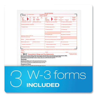 W-2 Tax Forms Kit With Envelopes, Fiscal Year: 2023, Six-part Carbonless, 8.5 X 5.5, 2 Forms/sheet, 24 Forms Total