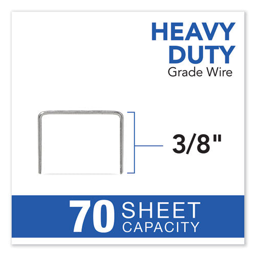 Cartridge Staples, 0.38" Leg, 0.5" Crown, Steel, 5,000/box