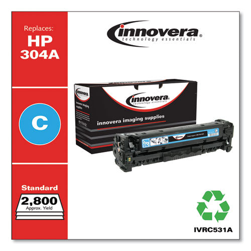 Remanufactured Cyan Toner, Replacement For 304a (cc531a), 2,800 Page-yield