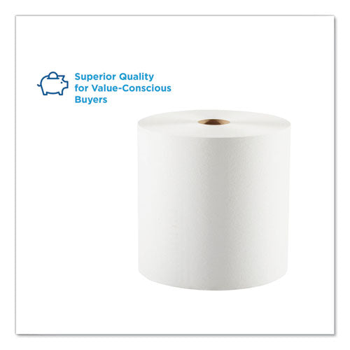 Pacific Blue Basic  Nonperf Paper Towels, 1-ply, 7.78 X 1,000 Ft, White, 6 Rolls/carton