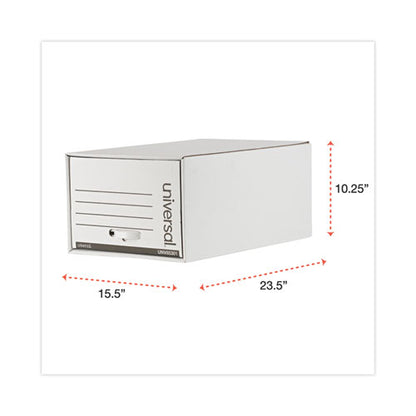 Heavy-duty Storage Drawers, Legal Files, 17.25" X 25.5" X 11.5", White, 6/carton