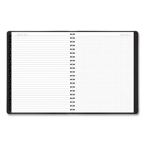 Contemporary Weekly/monthly Planner, Vertical-column Format, 11 X 8.25, Graphite Cover, 12-month (jan To Dec): 2024