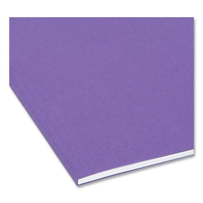 Colored Hanging File Folders With 1/5 Cut Tabs, Letter Size, 1/5-cut Tabs, Purple, 25/box